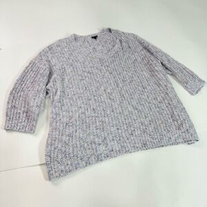 Torrid Sweater Women 6x Multicolor Confetti Knit V-Neck Pullover Chunky knit